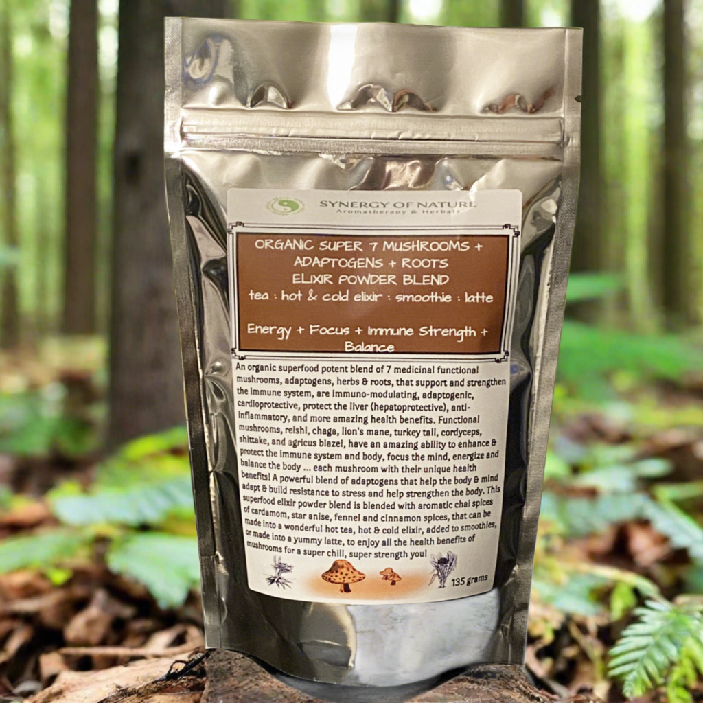 Organic Super Mushrooms, Roots & Adaptogens Powder