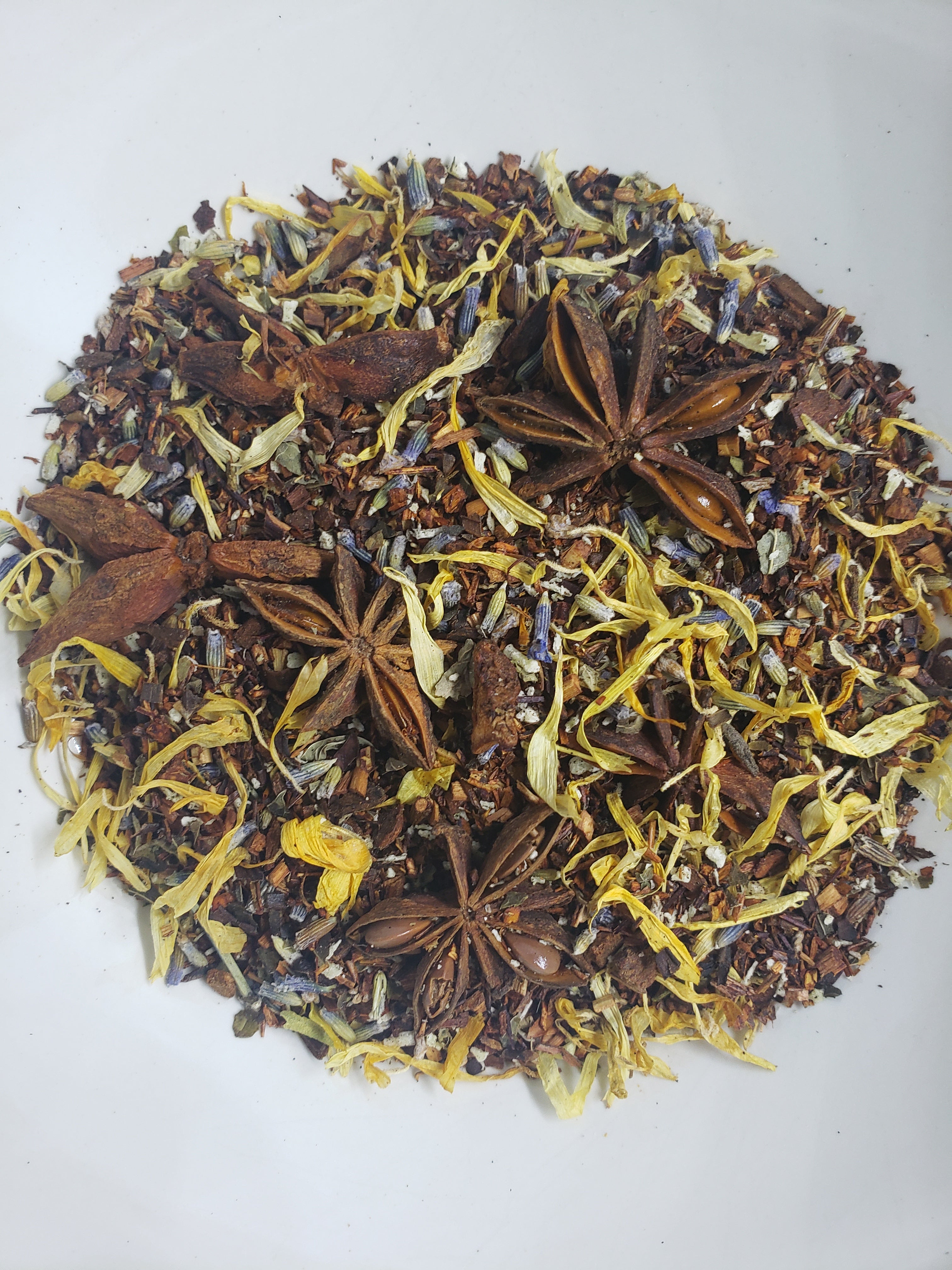 Sweet Soul Surrender Honeybush Vanilla Lavender Rooibos Organic Herbal Tea