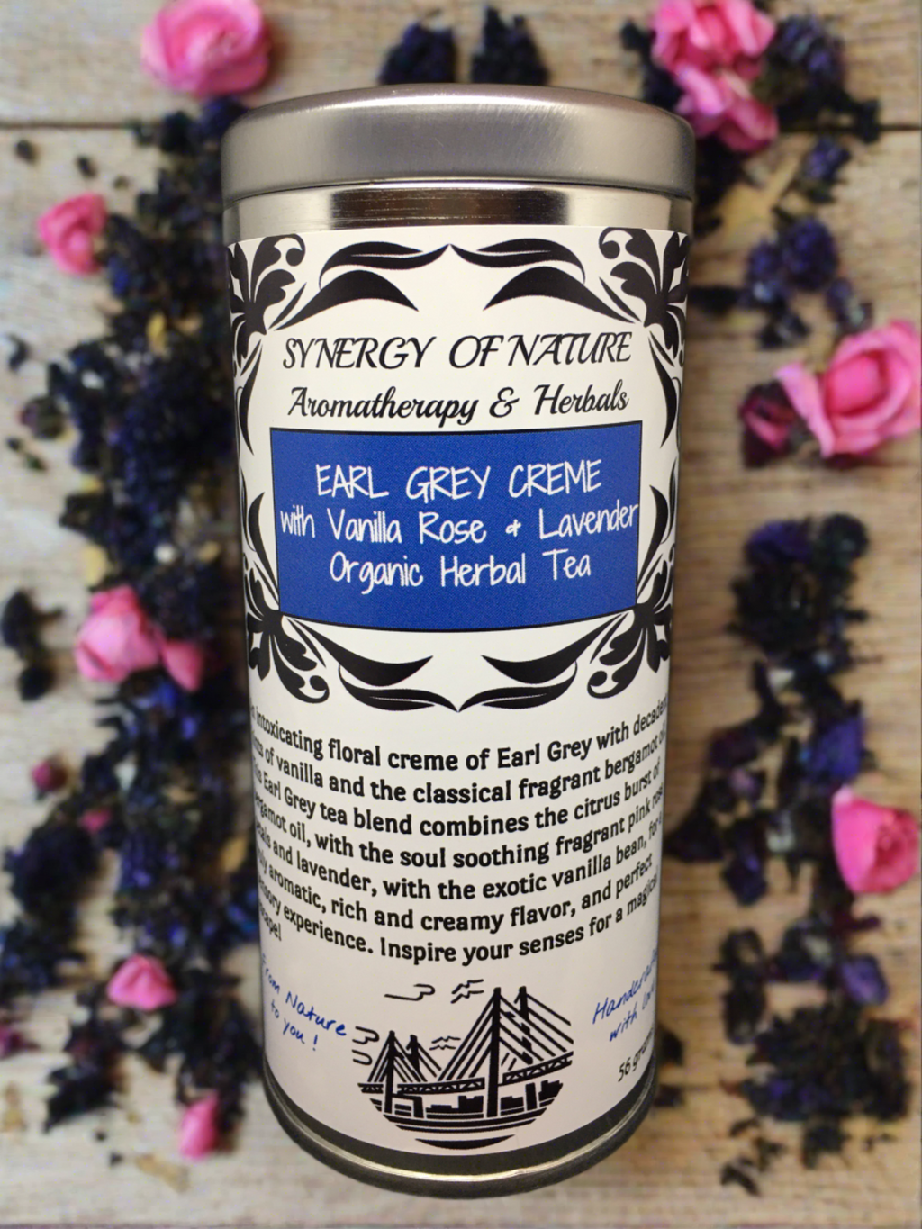 Earl Grey Creme with Vanilla Rose & Lavender Organic Herbal Tea