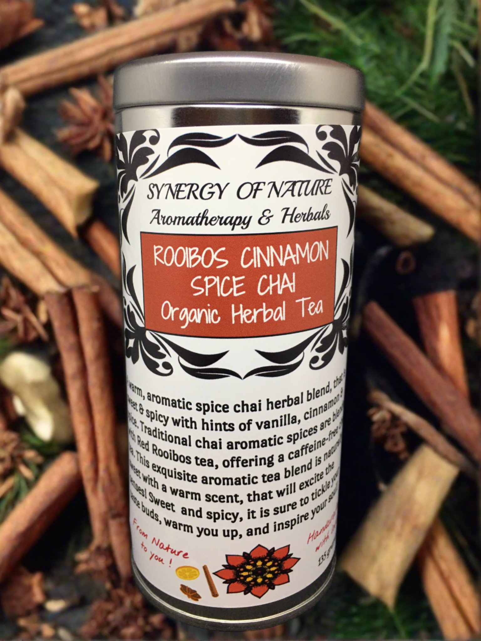 Rooibos Cinnamon Spice Chai Organic Herbal Tea