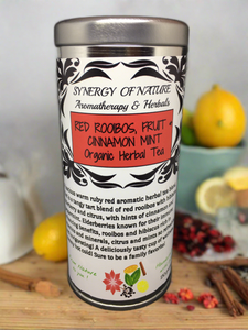 Red Rooibos, Fruit & Cinnamon Mint Organic Herbal Tea