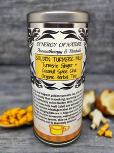 Golden Turmeric Milk Turmeric Ginger & Coconut Spice Chai Organic Herbal Tea